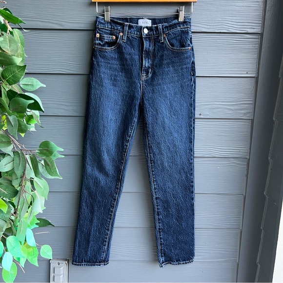 Pistola Bri Dark Blue High Rise Straight Leg Jeans size 25 - Picture 2 of 7